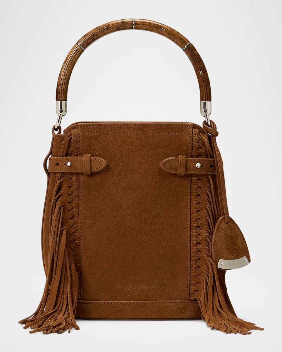 The Ralph Calf-Suede Small Bucket Bag